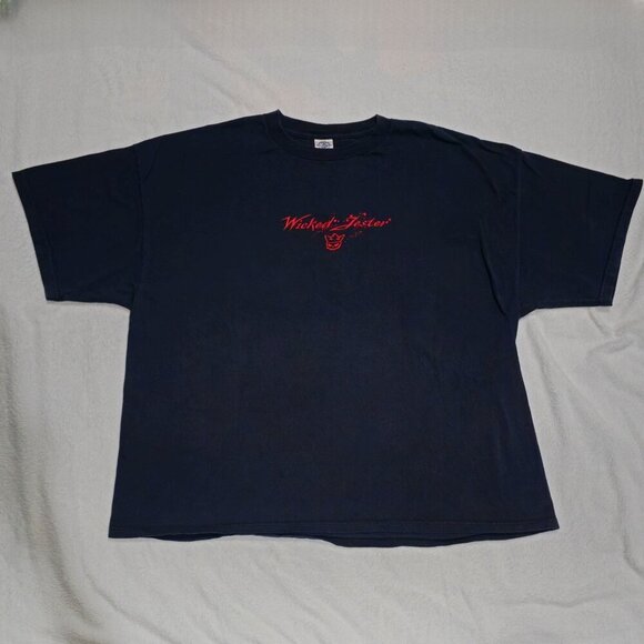 Delta Other - Wicked Jester Graphic Tee – Black & Red Delta Cotton 3XL Loose Fit Y2K Shirt